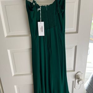 Reformation Juliette Dress in Emerald sz 2 NWT $190/retails $248